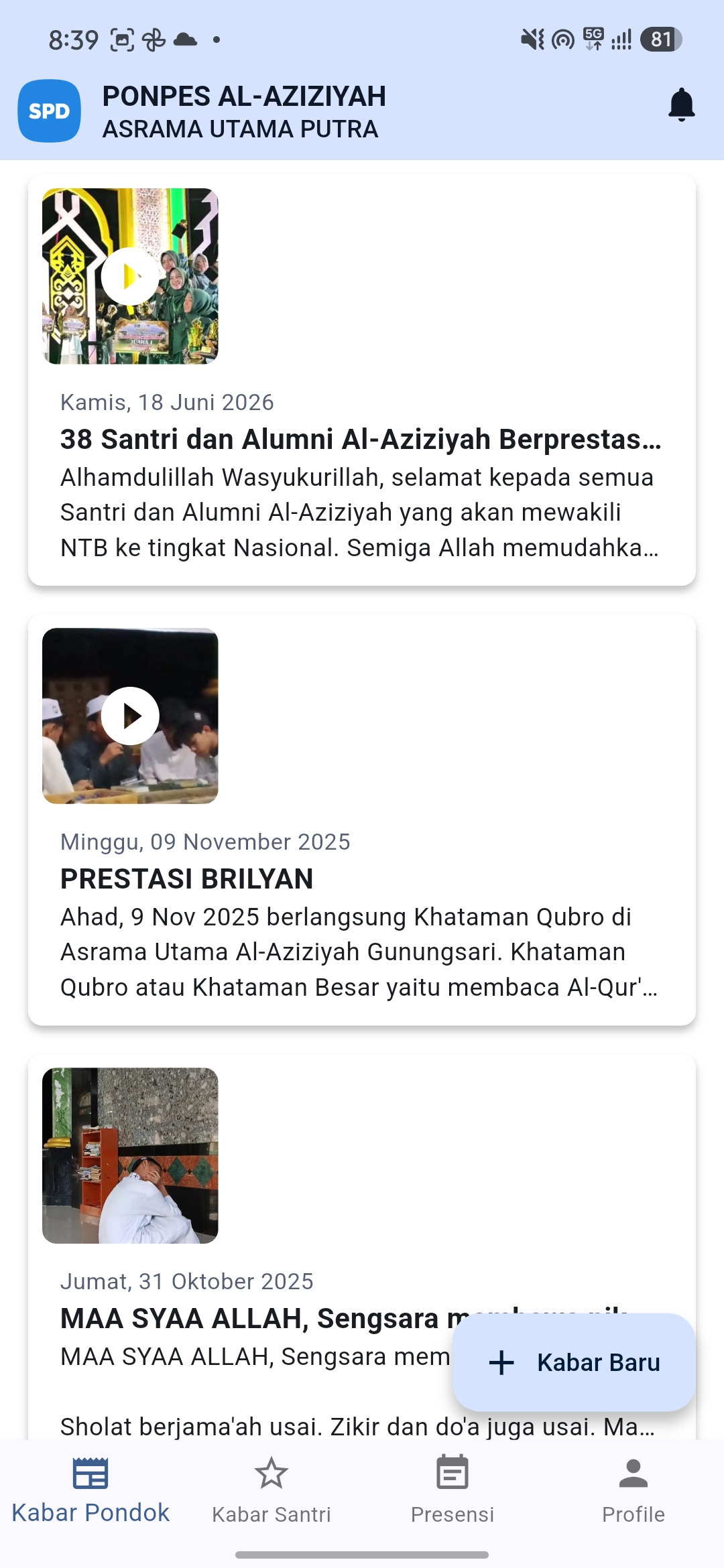 Berita Pondok Mobile